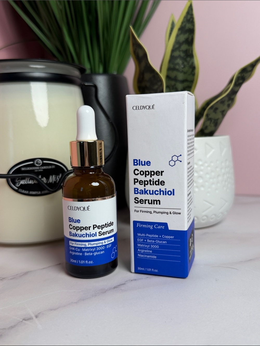 Blue Copper Peptide Bakuchiol Serum - Blue